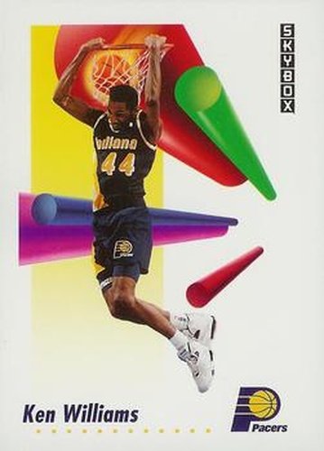 #120 Kenny Williams - Indiana Pacers - 1991-92 SkyBox Basketball