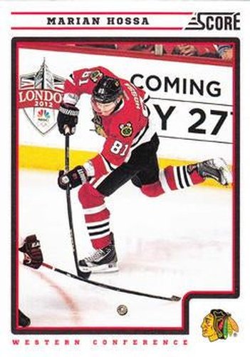 #120 Marian Hossa - Chicago Blackhawks - 2012-13 Score Hockey