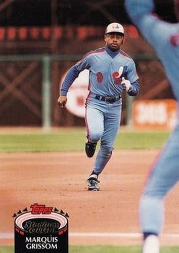 #120 Marquis Grissom - Montreal Expos - 1992 Stadium Club Baseball