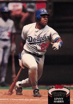 #121 Lenny Harris - Los Angeles Dodgers - 1992 Stadium Club Baseball