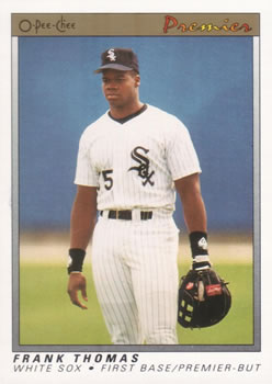 #121 Frank Thomas - Chicago White Sox - 1991 O-Pee-Chee Premier Baseball