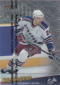 #121 Niklas Sundstrom - New York Rangers - 1998-99 Finest Hockey