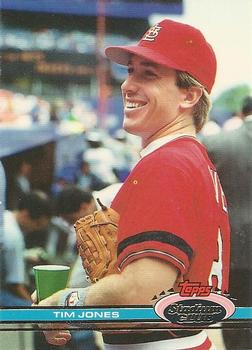 #121 Tim Jones - St. Louis Cardinals - 1991 Stadium Club Baseball