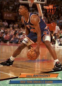 #121 Greg Anthony - New York Knicks - 1992-93 Ultra Basketball