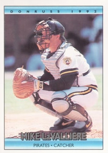 #121 Mike LaValliere - Pittsburgh Pirates - 1992 Donruss Baseball