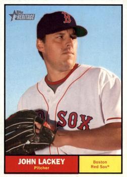 #121 John Lackey - Boston Red Sox - 2010 Topps Heritage Baseball