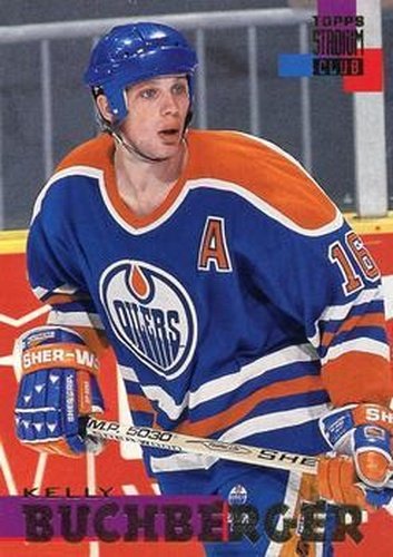 #121 Kelly Buchberger - Edmonton Oilers - 1994-95 Stadium Club Hockey