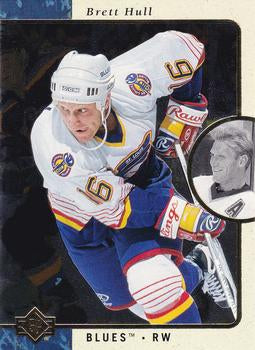 #121 Brett Hull - St. Louis Blues - 1995-96 SP Hockey