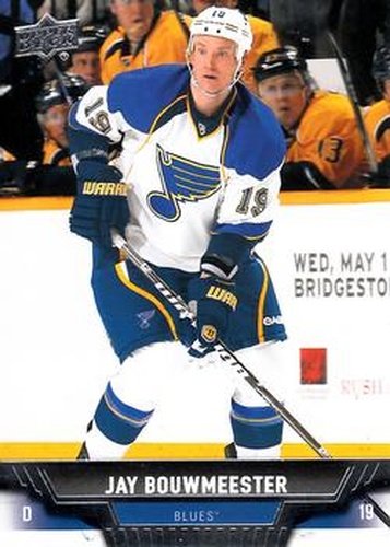 #121 Jay Bouwmeester - St. Louis Blues - 2013-14 Upper Deck Hockey