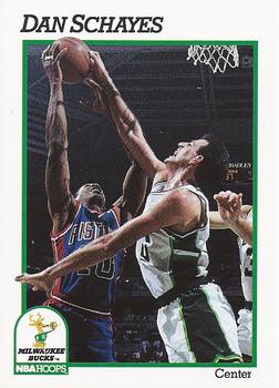 #121 Dan Schayes - Milwaukee Bucks - 1991-92 Hoops Basketball