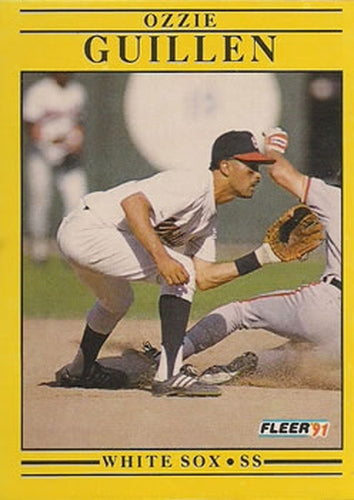 #121 Ozzie Guillen - Chicago White Sox - 1991 Fleer Baseball