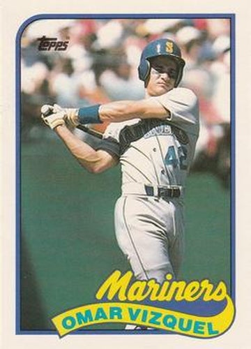 #122T Omar Vizquel - Seattle Mariners - 1989 Topps Traded Baseball