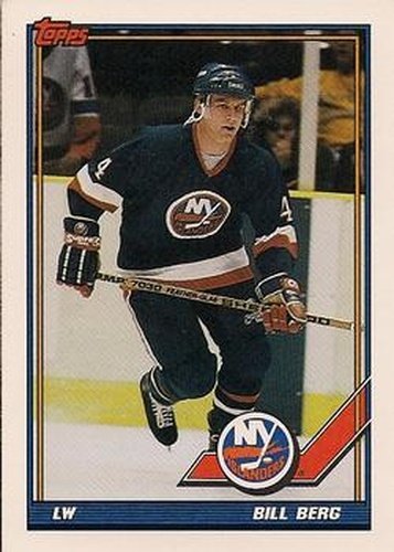 #122 Bill Berg - New York Islanders - 1991-92 Topps Hockey
