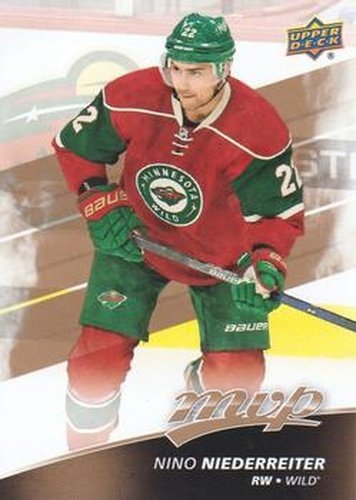 #122 Nino Niederreiter - Minnesota Wild - 2017-18 Upper Deck MVP Hockey