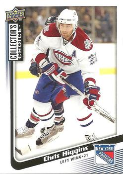 #122 Chris Higgins - New York Rangers - 2009-10 Collector's Choice Hockey