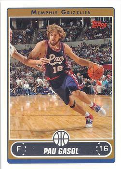 #122 Pau Gasol - Memphis Grizzlies - 2006-07 Topps Basketball