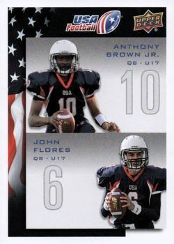 #122 Anthony Brown Jr. / John Flores - USA - 2014 Upper Deck USA Football