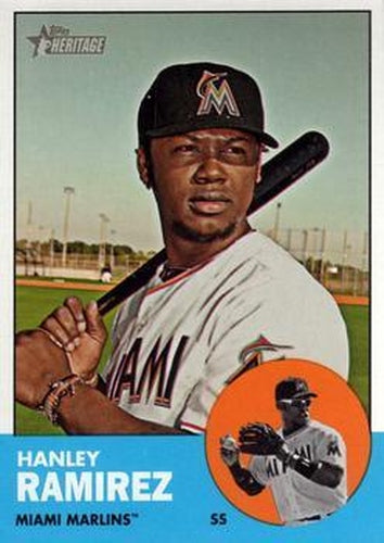 #122 Hanley Ramirez - Miami Marlins - 2012 Topps Heritage Baseball