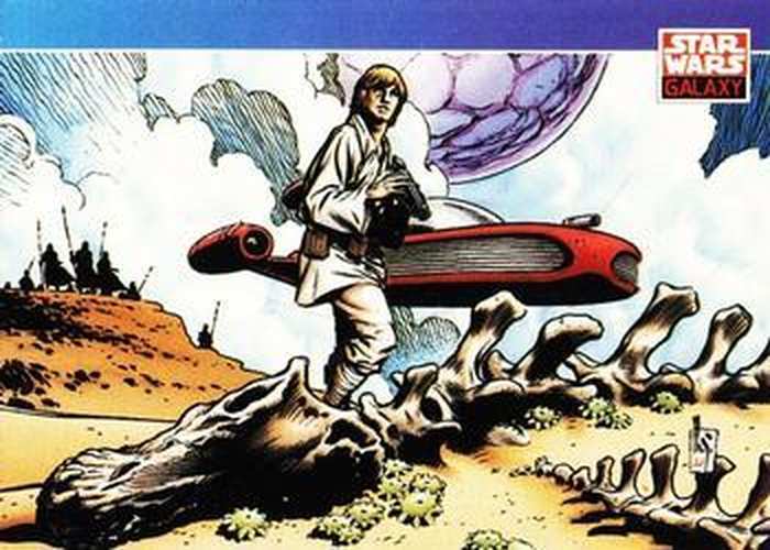 #122 Luke Skywalker by Mark Schultz - 1993 Topps Star Wars Galaxy