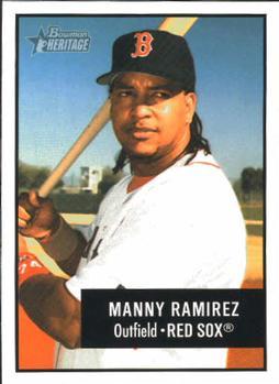 #122 Manny Ramirez - Boston Red Sox - 2003 Bowman Heritage Baseball