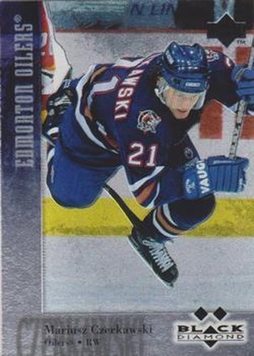 #122 Mariusz Czerkawski - Edmonton Oilers - 1996-97 Upper Deck Black Diamond Hockey