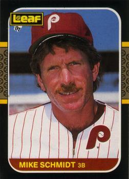 #122 Mike Schmidt - Philadelphia Phillies - 1987 Leaf Baseball