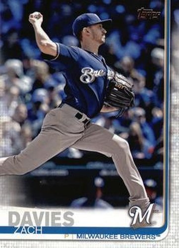#122 Zach Davies - Milwaukee Brewers - 2019 Topps Baseball