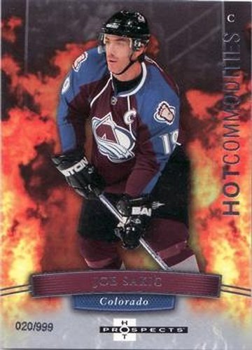 #122 Joe Sakic - Colorado Avalanche - 2007-08 Fleer Hot Prospects Hockey