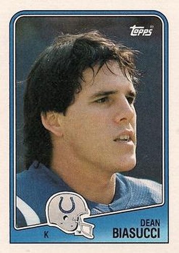 #122 Dean Biasucci - Indianapolis Colts - 1988 Topps Football