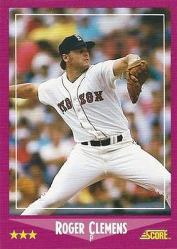 #110 Roger Clemens - Boston Red Sox - 1988 Score Baseball