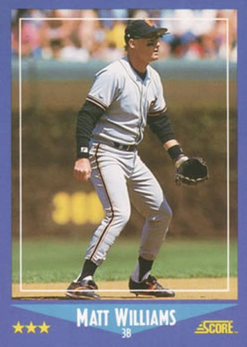 #118 Matt Williams - San Francisco Giants - 1988 Score Baseball