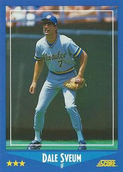 #120 Dale Sveum - Milwaukee Brewers - 1988 Score Baseball