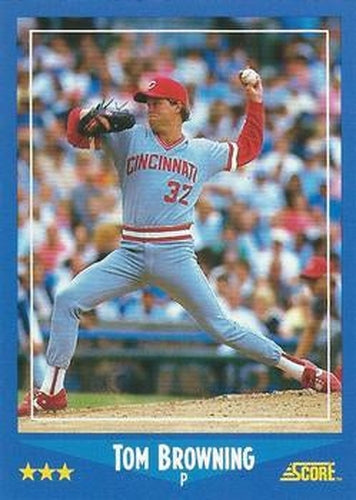 #132 Tom Browning - Cincinnati Reds - 1988 Score Baseball