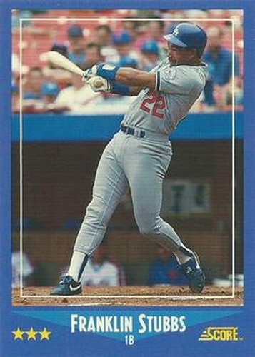 #147 Franklin Stubbs - Los Angeles Dodgers - 1988 Score Baseball