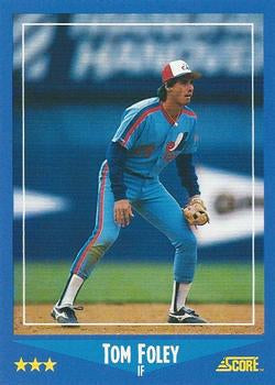 #159 Tom Foley - Montreal Expos - 1988 Score Baseball