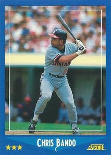 #172 Chris Bando - Cleveland Indians - 1988 Score Baseball