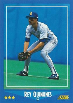 #192 Rey Quinones - Seattle Mariners - 1988 Score Baseball