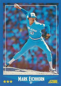 #198 Mark Eichhorn - Toronto Blue Jays - 1988 Score Baseball