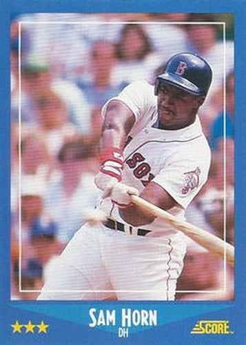 #201 Sam Horn - Boston Red Sox - 1988 Score Baseball