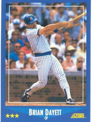 #205 Brian Dayett - Chicago Cubs - 1988 Score Baseball