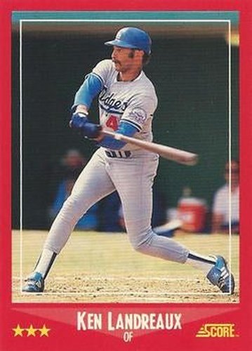 #247 Ken Landreaux - Los Angeles Dodgers - 1988 Score Baseball