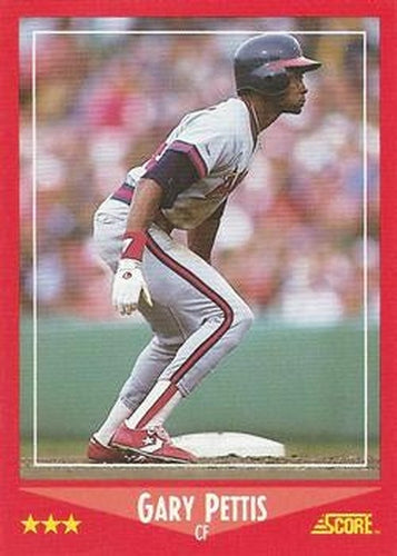 #255 Gary Pettis - California Angels - 1988 Score Baseball
