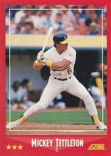 #269 Mickey Tettleton - Oakland Athletics - 1988 Score Baseball