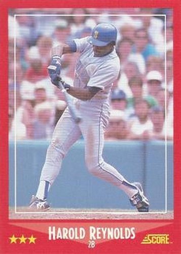 #277 Harold Reynolds - Seattle Mariners - 1988 Score Baseball