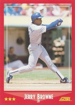 #278 Jerry Browne - Texas Rangers - 1988 Score Baseball