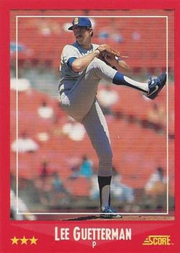 #323 Lee Guetterman - Seattle Mariners - 1988 Score Baseball