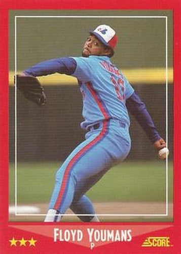 #327 Floyd Youmans - Montreal Expos - 1988 Score Baseball