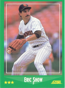 #338 Eric Show - San Diego Padres - 1988 Score Baseball