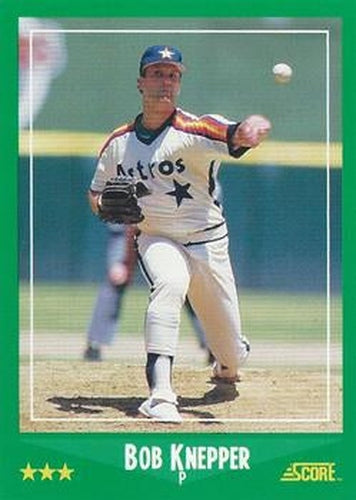 #344 Bob Knepper - Houston Astros - 1988 Score Baseball