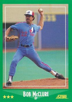 #381 Bob McClure - Montreal Expos - 1988 Score Baseball